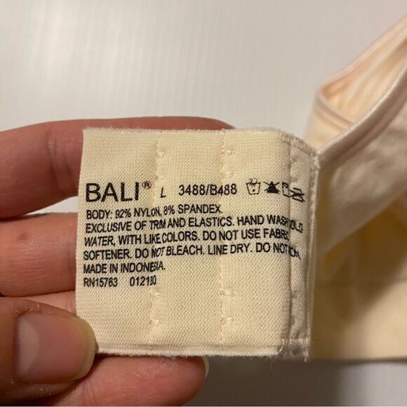 Bali ivory Comfort Revolution ComfortFlex Fit Seamless 2-Ply Wireless Bra -L - Picture 7 of 8